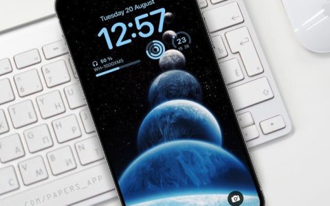 iPhone深景壁纸，唯美星空