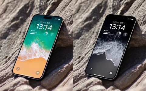 iOS 沙滩经典壁纸，iPhone深浅双色版