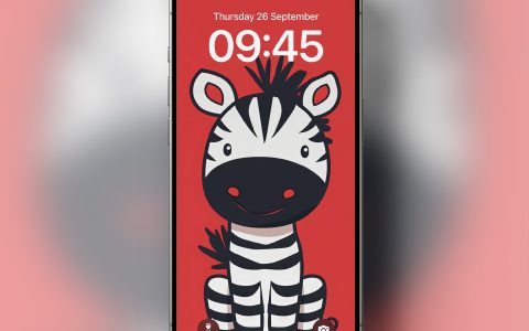 超可爱，iPhone呆萌小毛驴壁纸