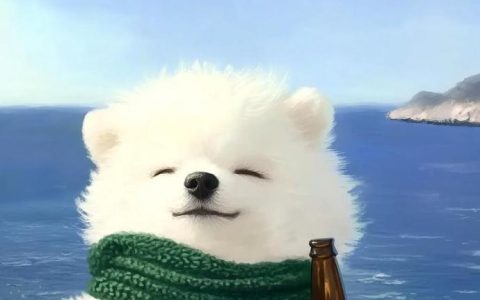 打工人头像：潦草小狗 ​​​